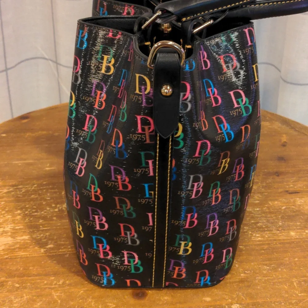 Dooney & Bourke DB75 Multi Brenna Satchel Handbag - Picture 8 of 12